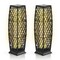 Edge Collections - Solar-Powered Outdoor Wicker Floor Lamp for Ambient Lighting - 2 Piece